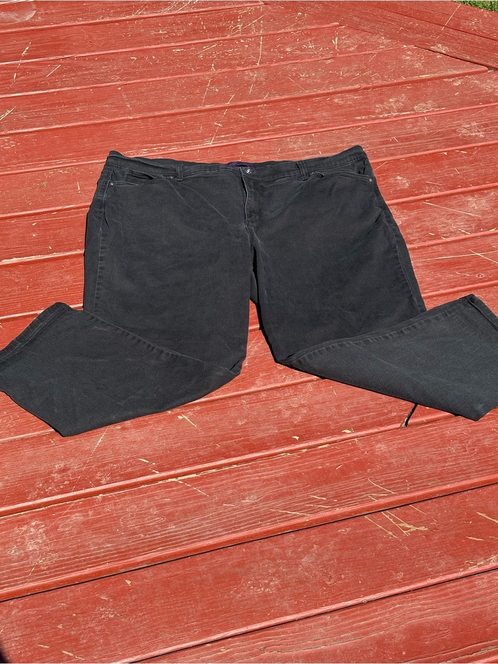Gloria Vanderbilt Amanda 22W Black Denim Jeans